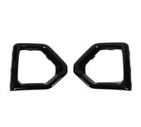 Pair Glossy Black Fog Light Bezel Cover Trim for Sierra 1500 2019-2021 Denali SLT AT4