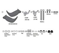 Pair Hand Guards IN Technopolymer, Black, GIVI HP9221B, Cf Moto Multiterrain 650