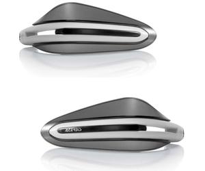 Pair Handguards Acerbis Dual Road White with Universal Kit Motorcycle Scooter