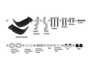 Pair Handguards Black, Givi HP6424B, TRIUMPH SPEED 400