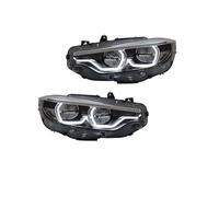 Pair Headlight Assemblies Compatible For 2013-2020 BMW 4 Series F32 F82 F36 LED Lens Daily Running Light Steering Modified Lamp Assy Head(Left,For original 6-pin)
