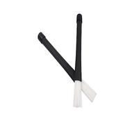 Pair Jazz Drum Brushes Retractable Drum Sticks W111 | Black and White Plastic Nylon Set, Ergonomic Handle, Well Balanced Design for Beginners and Professionals