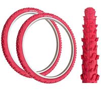 PAIR Kenda 26 x 1.95 (50-559) RED Mountain Bike TYRES K-829 (Pack of 2)