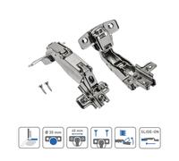 Pair Kitchen Cabinet Unit Door Hinges Angular 165 Degree of GTV