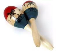 Chord 10-Inch Traditional Wood Painted Maracas - PAIR