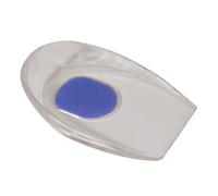 PAIR Large Medical Grade Silicone Heel Cups - UK Size 9-11 - Soft Heel Cushion
