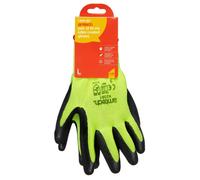 Pair Latex Grip Waterproof Palm Builders Gardening Gloves Size 9 Large