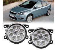 Pair LED Front Bumper Fog Light Lamp Assembly Compatible With Peugeot 107 307 Boxer Jaguar S-Type Honda CR-V Mitsubishi ASX Ford Ranger PX Taurus X 2010-2019 Left & Right Side