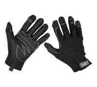PAIR Light Palm Black Mechanics Gloves - XL - Touchscreen Index Fingertip