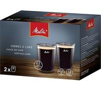 Melitta 2 Lungo Coffee Glasses 200 ml, Double-Walled Borosilicate Glass, Microwave safe, Height 11.1 cm