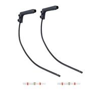 Pair of 1 Pin Connector Glow Prewired Plug for Renault Seat Skoda Volvo VW 55200755 with with 2pcs Heat Shrink Solder Seal Butt Splice Connectors