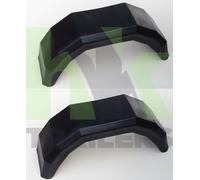 Pair of 10" Plastic Trailer Mudguards - 610l x 170w x 240h, Maypole MP266, x2