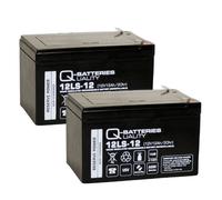 Pair of 12V 12Ah Replacement Mobility Scooter Wheelchair Q-Batteries 12LS-12 F2