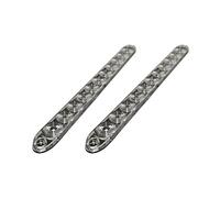 Pair of 15" Clear Amber Dual Function Turn Marker Light LED Bar Truck Trailer