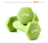 Pair Of 2 Dumbbells Gym Weights Pilates Yoga Home Non-Slip Neoprene