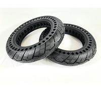 Pair of 3.00-10 Solid Puncture Proof Honeycomb Green Power Mobility Scooter Tyres