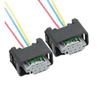 Pair of 3 Pin Pre-Wired Suspension Height Sensor Wiring Connector Plugs for Land Rover Discovery 2 3 YMQ503220