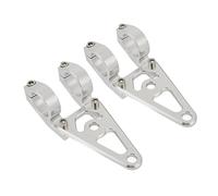 Pair Of 30mm Headlight Bracket Clamps Made From CNC Aluminum Alloy With Performance Compatible With Monkey Z50 Z50A Z50J Bikes Gorilla Bikes Clone Z50 Bikes And Suitable For