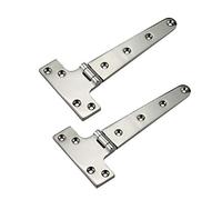Pair of 316 Stainless Steel Heavy Duty Marine Grade "T" Hinge 8"(L)*4"(W) Cast Strap Hinge