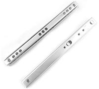 Pair of 342mm Length Runners Ball Bearing Drawer Slides Rail Steel Guide 2 Sections