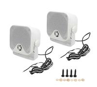 Pair of 4 Inch Waterproof Marine Box Speakers 100W Heavy Duty Outdoor Sound System for ATV UTV Boat Truck