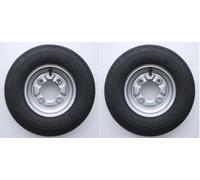 Pair of 400 4.00 4.80 x 8 Inch Trailer Wheels & Tyres Daxara 107, ERDE 122
