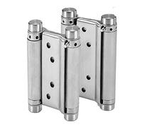 Pair of 5" Stainless Steel Cafe Saloon Door Swing Self Closing Double Action Spring Hinge (2pcs)