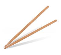 Pair Of 5A Walnut Drumsticks, 15.5 In, Anti-Slip Grip, Professional Jazz Drummers Set