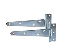 Pair of 6" 150mm Tee Hinges Zinc Garden Gate Hinges