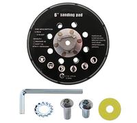 Pair of 6 Inch 17 Holes Sanding Disc Pad Backing Sander Hook and Loop Sander Replacement Pad Compatible with Makita BO6030 & BO6040 Festool RO1 ES150 ET2