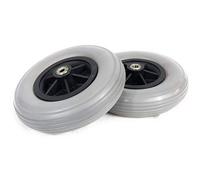Pair of 8"x 2" (200x50) Wheelchair Castor Wheels (8mm Bearings)