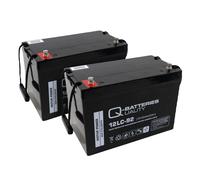 Pair of 93Ah Q-Batteries 12LC-92 12V AGM Mobility Batteries - (F12 M8 Terminals)