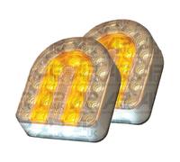 Pair of Add On Front LED Lights Replacement for Sparex Connix Wireless Trailer Lighting Set
