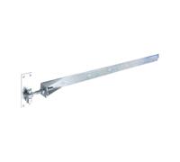 Timco ABH1200G Pair Of Adjustable Band & Hook On Plates Hot Dipped Galvanised 1200Mm
