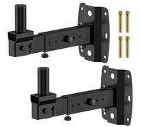 Pair of Adjustable PA Speaker Wall Mount Bracket for JBL, QSC, Yamaha, RCF Speakers with 35mm Mounting Hole - Heavy-duty PA Speaker Mount Hold up to 110 Lbs for Space Saving Wall Speakers Mounts