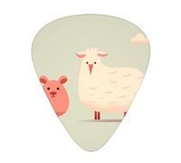 Pair of Animals Guitar picks in thin, medium, and thick sizes, 12-piece set, suitable for electric guitar and various instruments