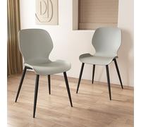 Pair of Aspen Carnaby Kitchen Chairs, Mid-Century Design, Contoured Plastic Seat