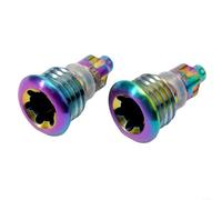 Pair of Bicycle Brake Lever Bleed Screws with O Ring Compatible with MT2 MT4 MT5 MT7 MT8 Alloy Bolts Designed For For Bike Hydraulic Brakes ()