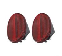 Pair of Bicycle Oval Rear Mudguard Reflectors Designed to Increase Visibility and Safety During Nighttime Cycling