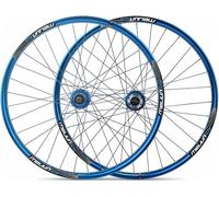 Pair of Bicycle Wheels 26 Inch MTB Alloy Rims Double Wall Front and Rear Wheels Disc Brake Hub Cassette Flywheel 7/8/9/10 Speed 32H B,26in(D)