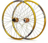 Pair of Bicycle Wheels 26 Inch MTB Alloy Rims Double Wall Front and Rear Wheels Disc Brake Hub Cassette Flywheel 7/8/9/10 Speed 32H B,26in(B)
