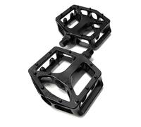 Pair Of Bike Pedals 9/16" Flat Non-Slip MTB BMX Black Aluminum