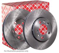 Pair of Blue Print Front Vented Brake Discs for Alfa Guilietta Fiat 500X; Jeep