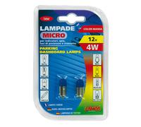 Pair Of Blue T4W BA9S Dashboard Light Bulbs