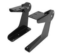 Pair of Boat Folding Seat Hinge, Heavy Duty Aluminum Alloy Yacht Folding Seat Hinge with 120 Degree Backrest Support, Anti Pinch Hand Design for Marine Luxury Seat