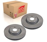 Pair of Brake Disc Fits Ford Galaxy 4x4 S-MAX 4x4 OE 2019816 Febi 107716