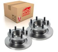 Pair of Brake Disc Fits IVECO (LCV) Daily 35C10 Daily 35C11 Daily 35 Febi 108117