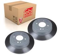 Pair of Brake Disc Fits KIA Rio Stonic OE 584110U300 Febi 108420