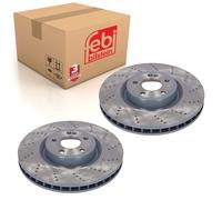 Pair of Brake Disc Fits Mercedes Benz OE 247421081207 Febi 107510