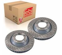 Pair of Brake Disc Fits Porsche OE 991 351 404 01 Febi 172937